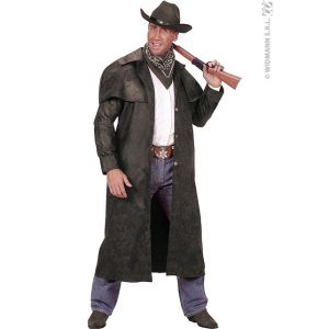 Widmann Cs927223/m - Fin Manteau Noir Aspect Suedine Vieilli Taille M