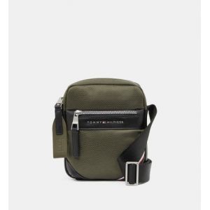 Image de Tommy Hilfiger Sacoche mini reporter 1985 déperlant texturé bi-matière recyclé Vert