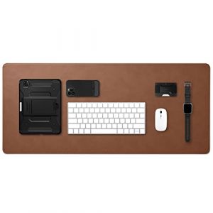 Image de Spigen Sous-main LD302 marron : un confort d'utilisation incomparable pour votre souris et votre clavier