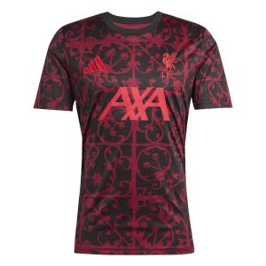 Adidas Liverpool T-shirt d'Entraînement Avant-Match - Noir/Pure Ruby, pointure Small - ['Rouge', 'Noir'] - Taille Small