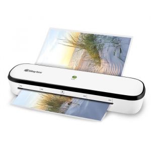 Waytex Plastifieuse A4 Eco-use 78207 Plastification &agrave; chaud et froid, pochettes jusqu&rsquo;&agrave; 125 microns, Pr&eacute;chauffage 3 minutes - Blanc