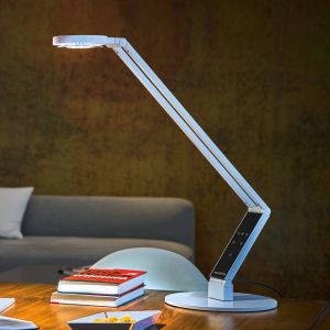 Lampe De Bureau Ergo Led Table Radial Blanc