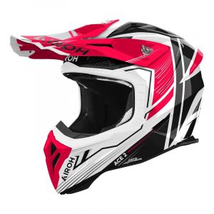 Airoh Casque cross Aviator Ace 2 Engine red gloss- L
