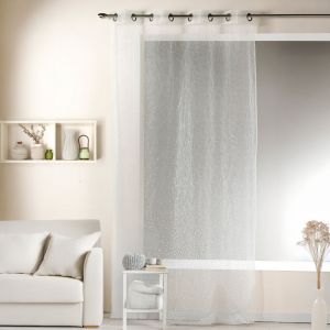 Homemaison Voilage En Organza D&eacute;vor&eacute; Et Brod&eacute;