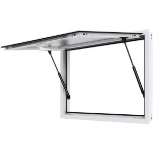Fenêtre-VEVOR-915 x 610 mm-Fenêtre de Service-avec Porte à Auvent et Crochet de Traction