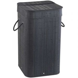 Kiamami Valentina Panier &Agrave; Linge En Bambou Noir
