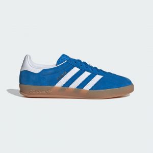 Adidas Gazelle Indoor bluebird/ftwr white/gum 2 Originals, Footwear, en bleu, taille: 46.666 - Couleur bleu - Taille 46.666