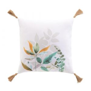 Douceur d'intérieur, Coussin Déhoussable (40 x 40 cm) Dilaris, Coton/Polyester Imprimé, Vert