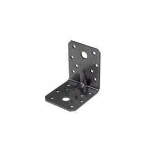 Alberts 301866 DURAVIS Équerre renforcée | couleur noir diamant, double plastification | 70 x 70 x 55 mm