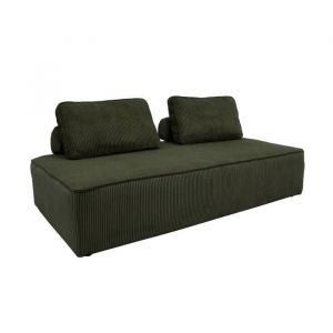 Chauffeuse 2 places pour canapé modulable vert foncé