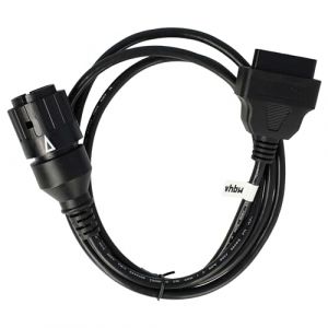 Vhbw Adaptateur 10 Pin vers OBD2 16 pin compatible avec bmw r 1150 rt R22 Motos - 150 cm
