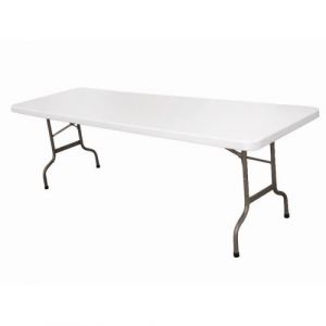 Image de Bolero Table pliable au centre blanche 2430mm