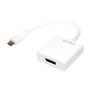 Logilink CV0109 Adaptateur [1x DisplayPort mâle - 1x DVI femelle 24+1 pôles, HDMI femelle, VGA femelle] noir