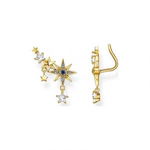 Thomas Sabo Boucles d'oreille argent sterling Oxyde de Zirconium femme, Or, 1,8cm - H2223-959-7