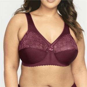 Glamorise Femme Magiclift Grand #1000 Soutien gorge de maintien sans armature, Bordeaux, 115C EU