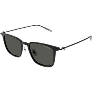 Montblanc Homme MB0354S 001 Lunettes de soleil Injecté Noir Gris Carré
