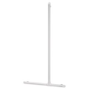 Delabie Barre de maintien en T avec remont&eacute;e verticale coulissante 511944W blanc mat