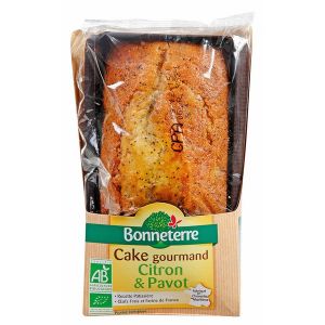 Image de Bonneterre Cake Gourmand Citron & Pavot 250g