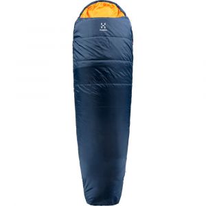 Haglöfs Tarius +6 Sac de couchage 190cm, midnight blue/tangerine Left Zipper Sacs de couchage momie