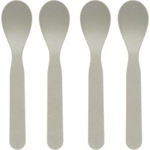 L&auml;ssig Lot 4 cuill&egrave;res Eat & Dring Gris