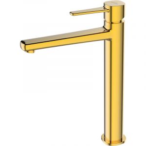 Invena Robinet Salle De Bain Mitigeur Lavabo Haut Or Monocommande Glamour