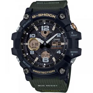 Casio G-Shock Mudmaster Montre Homme Acier R&eacute;sine Kaki GWG100-1A3ER