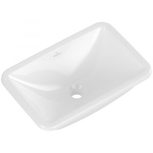 Villeroy & Boch Vasque à encastrer Loop & Friends TitanCeram, 67,5 x 45, rectangle, vasque avec trop plein