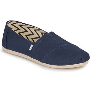 Toms Femme Alpargata en Coton recyclé Mocassin Plat, Bleu Marine, 36 EU