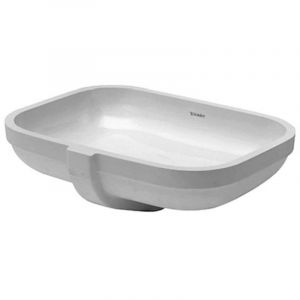 Image de Duravit Lavabo à encastrer HAPPY D.avec trop plein sans trou de robinetterie B 480x345mm sans trou de robinetterie blanc