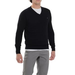 Image de Eden Park Pull Droit Uni Col V - Xxl