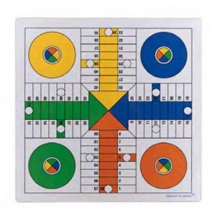 Aquamarine Games - Planche JUG. Double Face 40x40 CM Patch&iacute;s pour 4 et 6 Joueurs (CP027), Multicolore, NO-Value (Fabricant