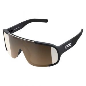 Poc Lunettes Aspire Mid noir verre Clarity Trail Light argent