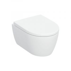 Geberit ICon Cuvette suspendue avec technologie TurboFlush, avec abattant, version courte, 503048001,