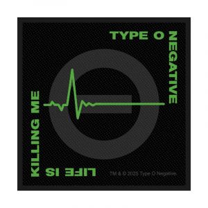 Type O Negative - Life Is Killing Me - Patch - noir - Onesize - 100% Polyester