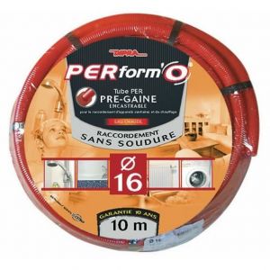 Dipra Tube PER gain&eacute; rouge - Diametre 20 / 50m - Tube PER gain&eacute; eau chaude - Rouge 50m - &Oslash;20mm