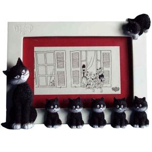 Parasidose Cadre photo avec pied Chats par Dubout