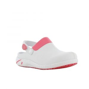 Image de Safety Jogger Sabots de travail DANY OB ESD SRC Blanc / Rose Fuchsia 39 - Blanc / Rose Fuchsia