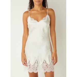 Aubade Nuisette en soie TOI MON AMOUR Blanc - Couleur Blanc - Taille L