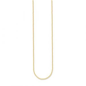Thomas Sabo Cha&icirc;ne dor&eacute; or jaune 18 carats, Argent sterling 925 Jaune - Couleur Jaune - Taille XL