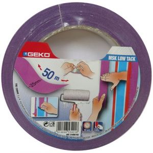 Geko Adhésif masquage tenue 30 jours - 25 mm x 50 m - violet