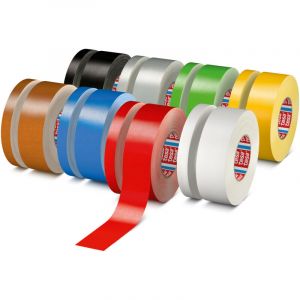 Tesa Extra Power Perfect - Ruban Adh&eacute;sif Toil&eacute; - Ruban de R&eacute;paration pour Artisanat, Fixation, Renforcement et &Eacute;tiquetage - Jaune - 2,75 m x 19 mm