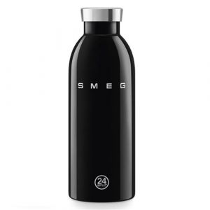 Gourde isotherme 0.5l en acier inoxydable noir Smeg WBF01BL