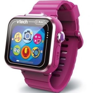 Vtech Montre connectée Kidizoom Max double caméra, écran tactile 1,69″, framboise
