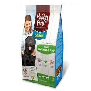 HobbyFirst Canex Adult poulet et riz pour chien 12 + 3 kg gratuit