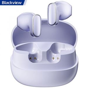 Blackview Écouteurs AirBuds 20 – réduction du bruit DNS 400mAh IPX4 étanche violet