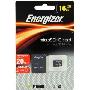 Image de Energizer Classic Carte mémoire microSD Class 10 16 Go avec Adaptateur