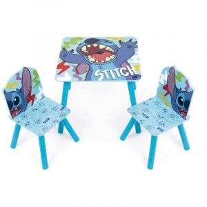 Arditex Ensemble Table En Bois et 2 Chaises STITCH