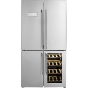 Beko GN1416220CX - R&eacute;frig&eacute;rateur multi portes avec cave &agrave; vin
