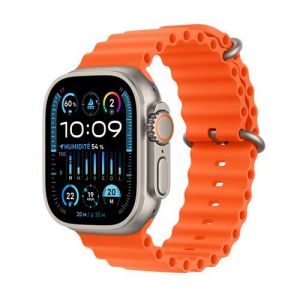 Image de Apple Watch Ultra 2 GPS + Cellular - Titanium Case - Orange Ocean Band - 49 mm - M