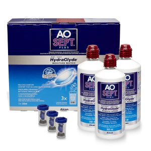 Alcon Aosept Plus Hydraglyde 3x360ml